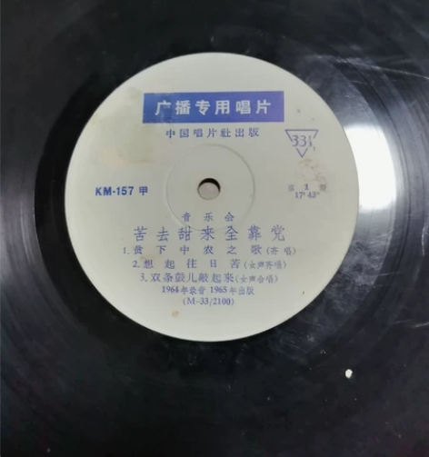 旧唱片，苦去甜来全靠党等，50元 感兴趣的...