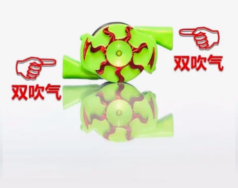 包邮彩色口哨陀螺吹气益智小学生减压玩具学校...