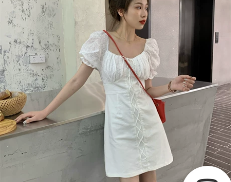 裙子女性感气质夏季2020新款超仙温柔风法...