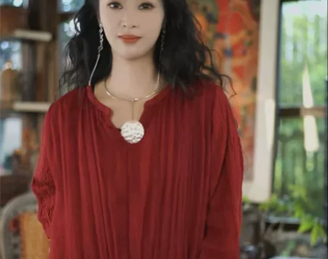 游尘飞雀/新店开业 春季温纯连衣裙女亚麻