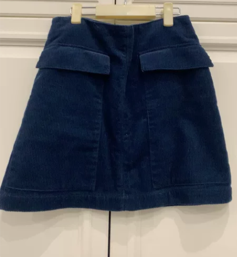 zara灯芯绒A字裙半身裙短裙 专柜购买 ...