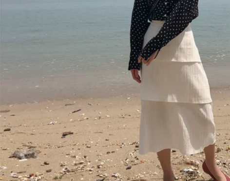 ?FAYEYE SHOP 蛋糕裙黑色半身裙...