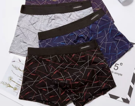 红豆男士内裤纯棉男生款冬季四角平角裤头全棉...