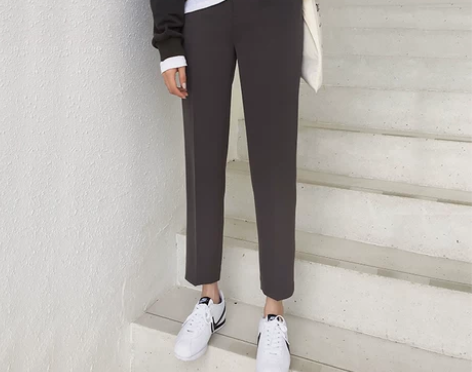 哈伦裤2019春款韩版chic西装休闲裤女...