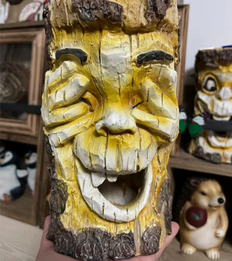 树脂老货摆件～～高约22厘米室内室外都可以...