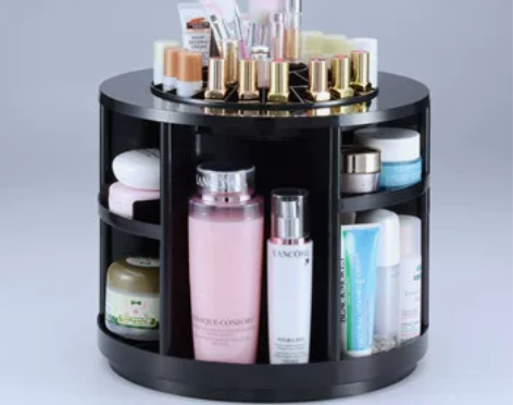 旋转桌面化妆品收纳盒加大号护肤品创意梳妆台...