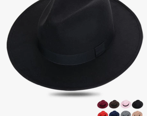 秋冬季呢子帽女韩版上海滩复古黑色毛呢帽防晒...