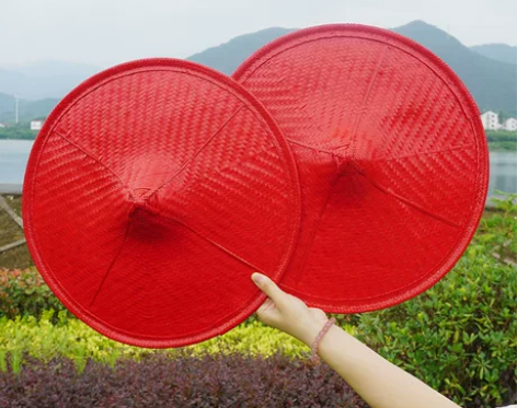 傣族舞蹈斗笠草帽大人舞台表演道具广场儿童演...