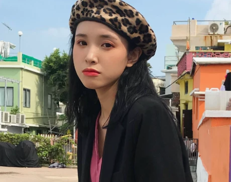 豹纹贝雷帽女秋冬韩版百搭ins网红蓓蕾帽子...