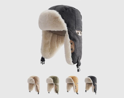 帽子男女秋冬雷锋帽男潮冬季冬天帅气加厚保暖...