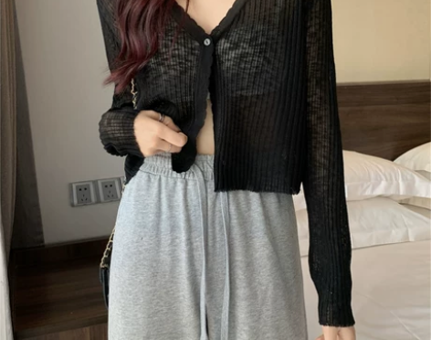 防晒开衫薄款女吊带裙外搭罩衫夏季披肩冰丝针...