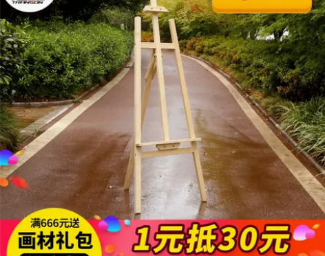 【双11狂欢价】1.45米松木画架 木制实...