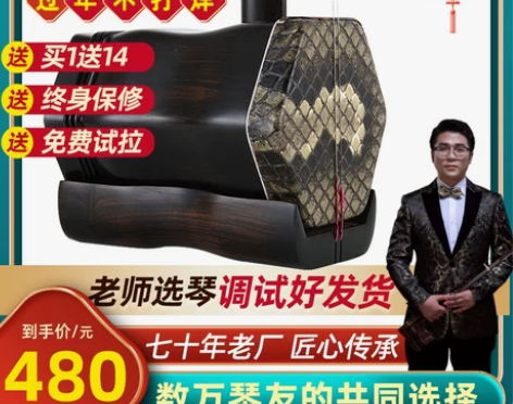 姑苏二胡乐器厂家直销初学者儿童成人红木黑檀...