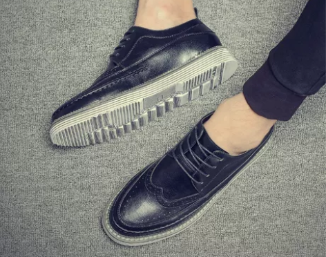 【双11狂欢价】布洛克皮鞋男夏季透气鞋子男...