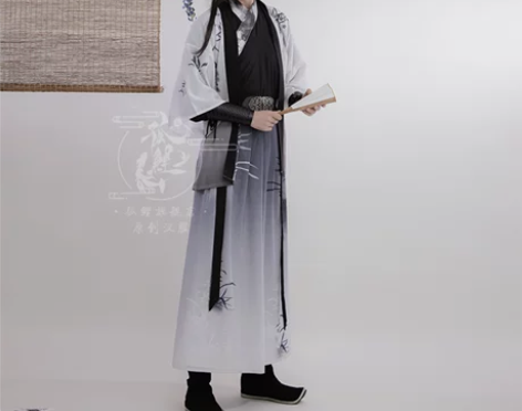 孤鲤原创【墨蘭詞】汉服男女同款春夏中国风宋...