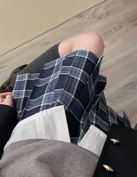 女装小田绫/百褶裙女jk校供感