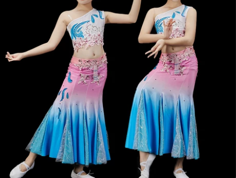 【狂欢价】儿童傣族舞蹈服装演出服云南民族风...