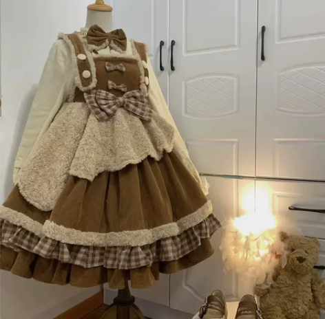 出魔法裙子猫家的暖暖熊lolita m码仅...