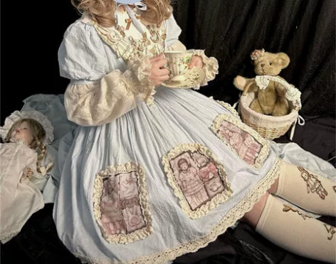 dollsparty娃娃盒子印花贴片op ...
