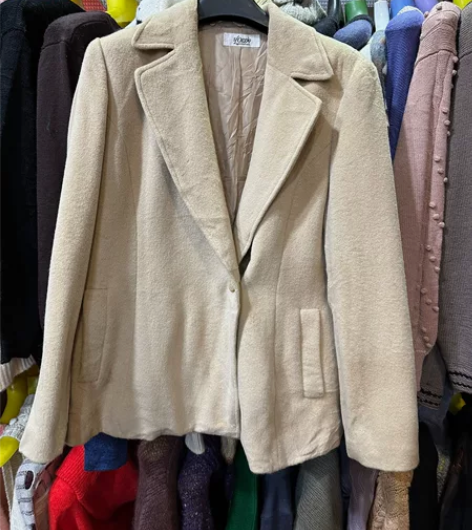 vintage古着日产羊毛西服文艺休时尚街...