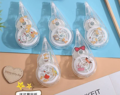 修正带大量涂改带学生可爱修正带改错别字 尺...