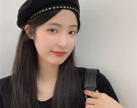甜酷风~金属星星黑色贝雷帽女夏季薄款透气画...