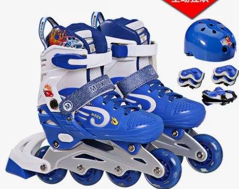 正品暮轩溜冰鞋儿童全套装轮滑鞋男旱冰鞋女滑...
