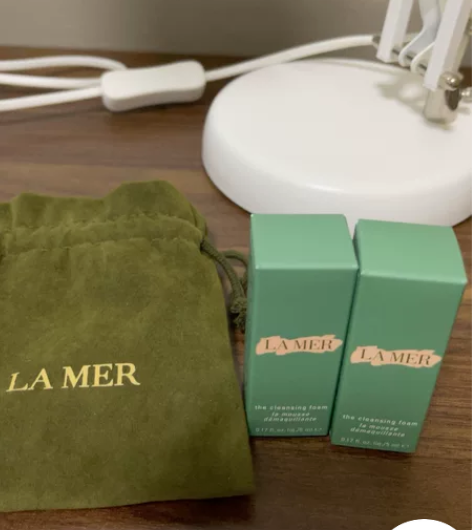 la mer洁面 5ml*2 全新 送小布...