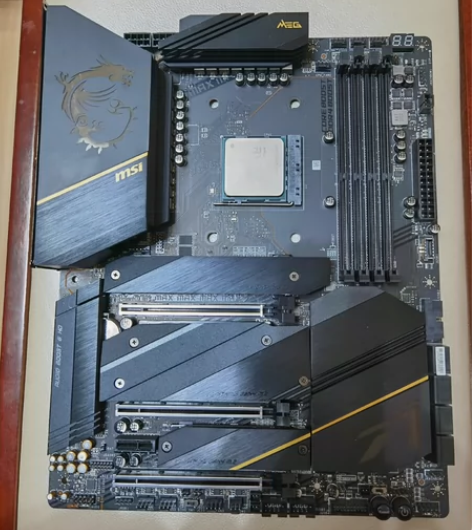 出主板+cpu+内存套装 自用微星X570...