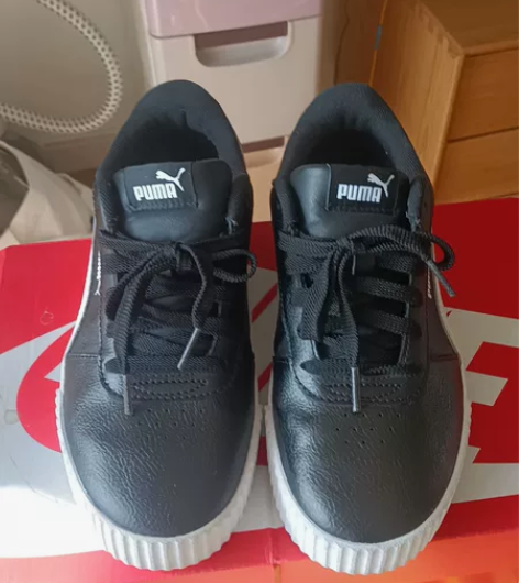 正品女款彪马休闲运动板鞋37.5码全鞋无任...