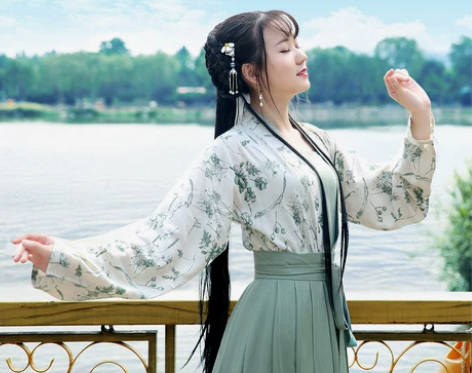 [如梦霓裳]汉服女装 褙子对襟襦裙[柳含烟...