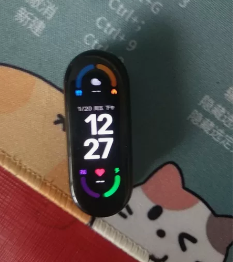 小米手环6 还有个自己买的表带，送充电器 ...