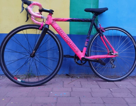 爆款少女最爱樱花粉女式公路通勤车 超轻铝6...