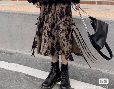 灯芯绒半身裙女秋冬季搭配毛衣a字裙2021...