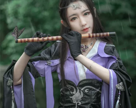 悠窝窝剑网三秦风花姐万花成女cosplay...