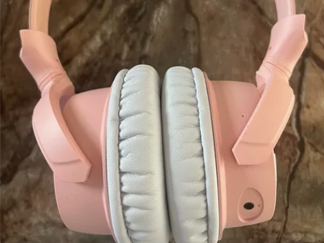 妖舞猫耳耳机4代粉色 几乎全新,就戴了一两...