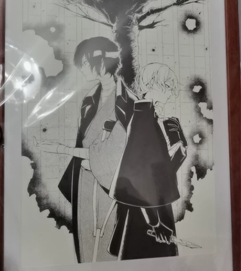 文豪野犬中也纪念馆复制原画，太宰中也 自带...