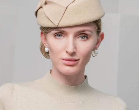 EE+2022秋冬新款复古赫本风法式小礼帽...