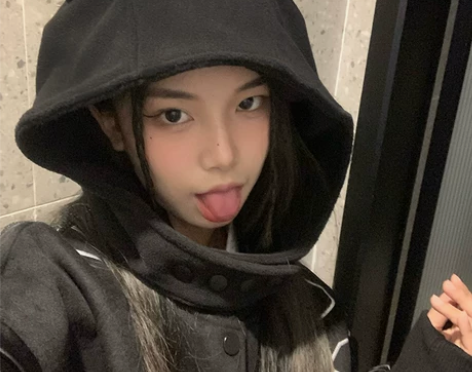 冬日保暖黑色可爱亚比小恶魔耳朵雷锋帽牛角朋...