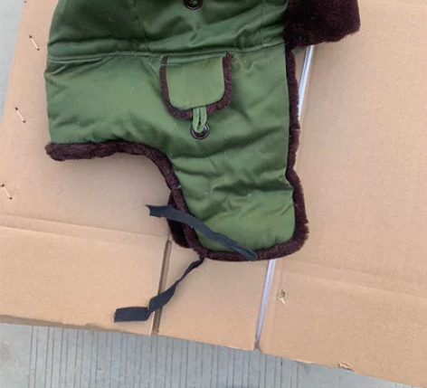 涤卡栽绒帽 老式雷锋帽 老式防风帽,棉帽...