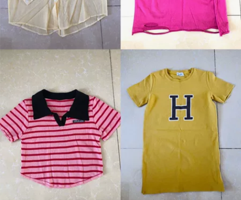 便宜出闲置女装 防晒衬衫 大T 短款上衣 ...