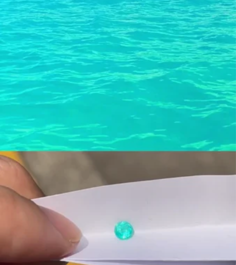 0.27克拉巴西帕拉伊巴。如马尔代夫的一滴...