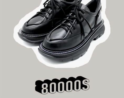 80000S | 【原创】 黑色老爹鞋女鞋...