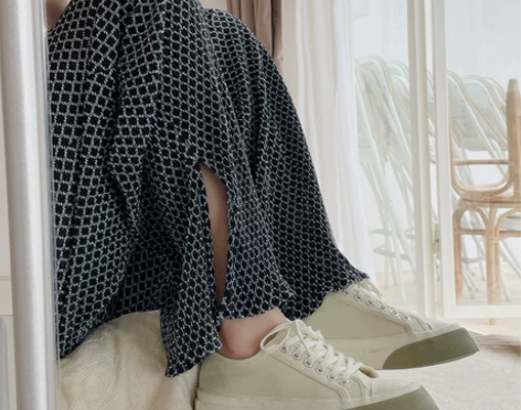 高腰开叉阔腿裤女直筒薄款裤子胖妹妹大码女装...