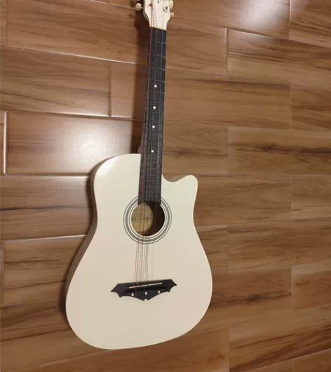 闲置烤漆白色吉他。断弦二根。80 感兴趣的...