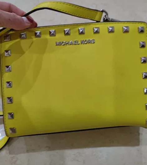 MK正品新款女包小号笑脸包单肩斜挎包中号真...