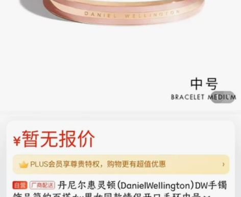 丹尼尔惠灵顿DW手镯,中号,京东买手表赠送...