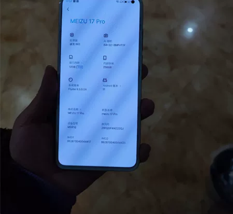 魅族17pro 成色如图,白金色还可以,换...