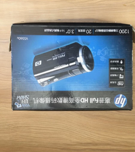 惠普全高清数码摄像机，带二块电池，正常使用...