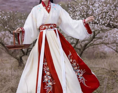 绣花晋制汉服 s码如图全套 标价包邮非偏远...